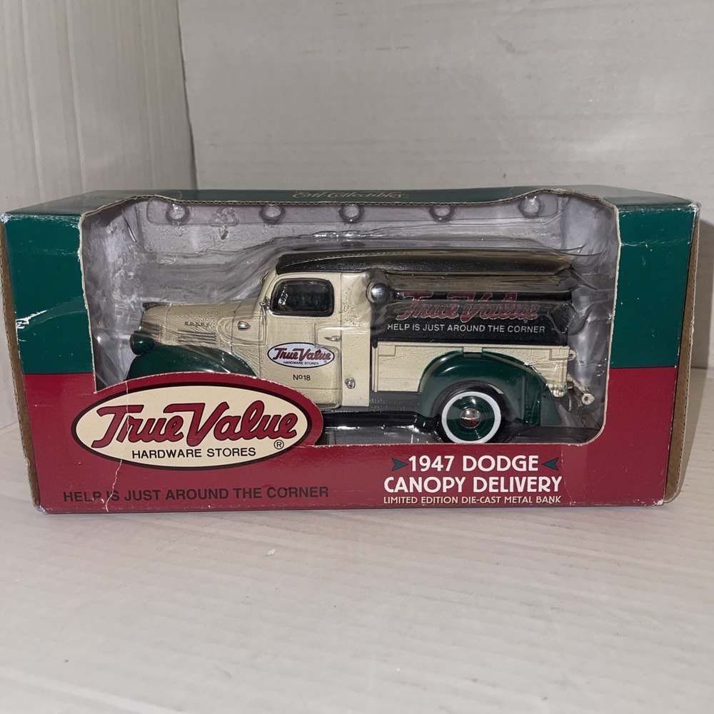 1947 DODGE CANOPY DELIVERY ERTL BANK (TRUE VALUE) Pick Up Truck Toy
